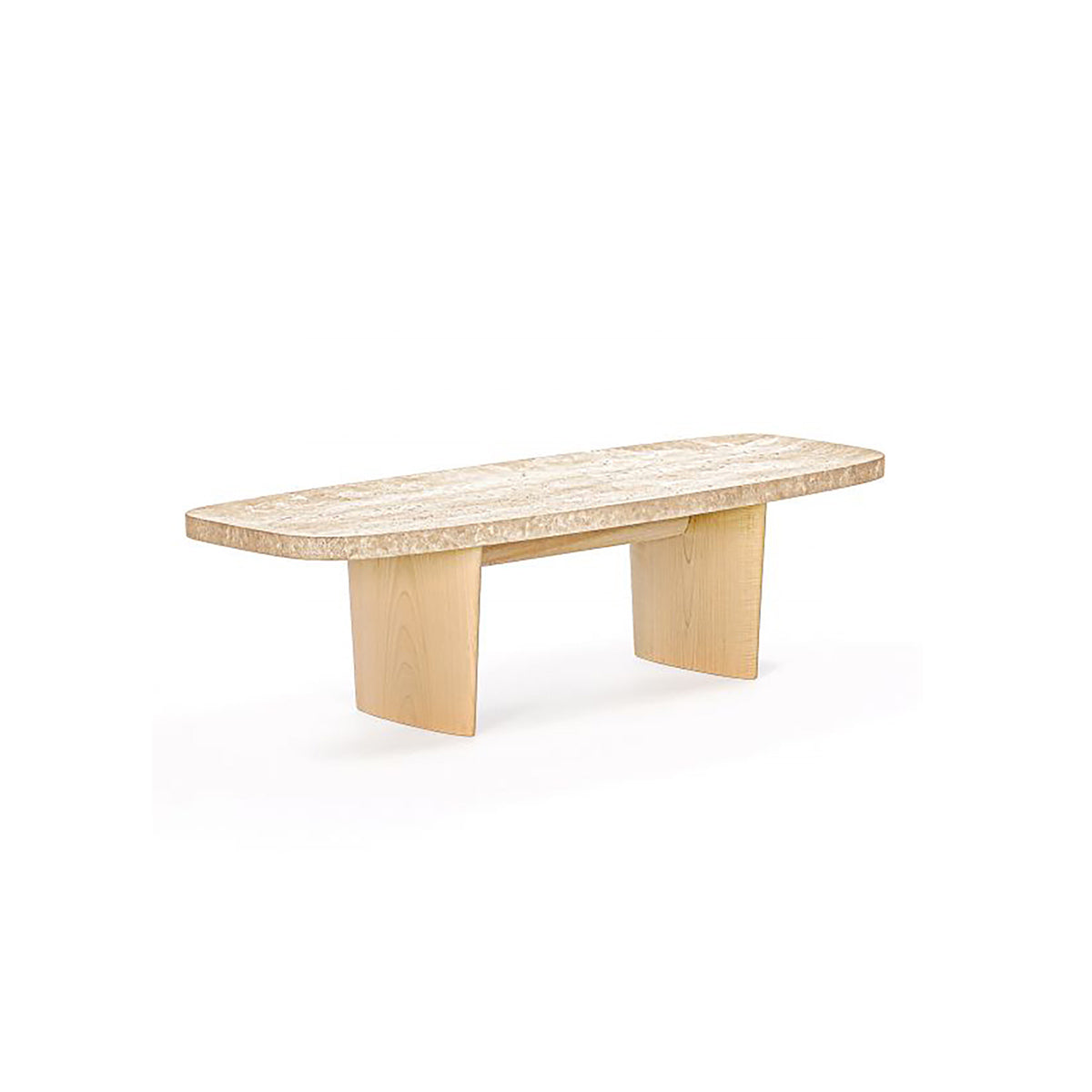 Materia Side Table | Natural Travertine Top