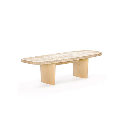 Materia Side Table | Natural Travertine Top