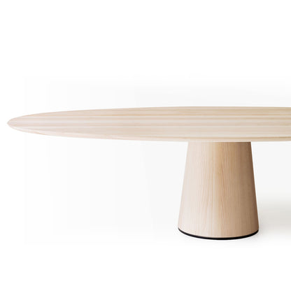 Materic Ovale Dining Table | Brushed Latte Ash