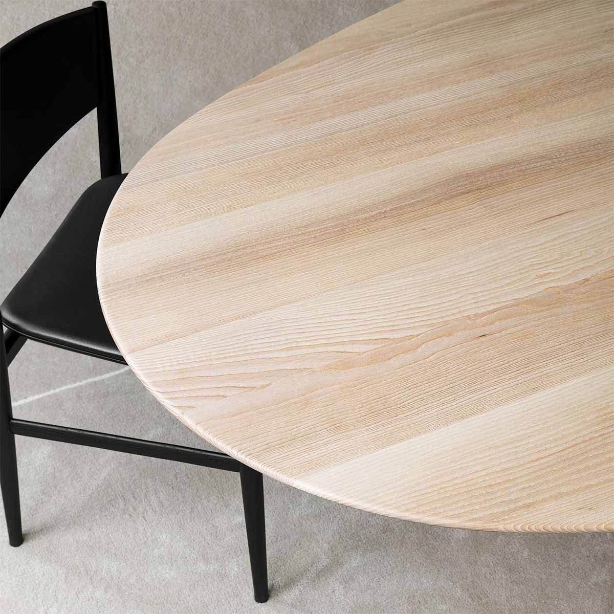 Materic Ovale Dining Table | Brushed Latte Ash