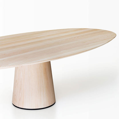 Materic Ovale Dining Table | Brushed Latte Ash