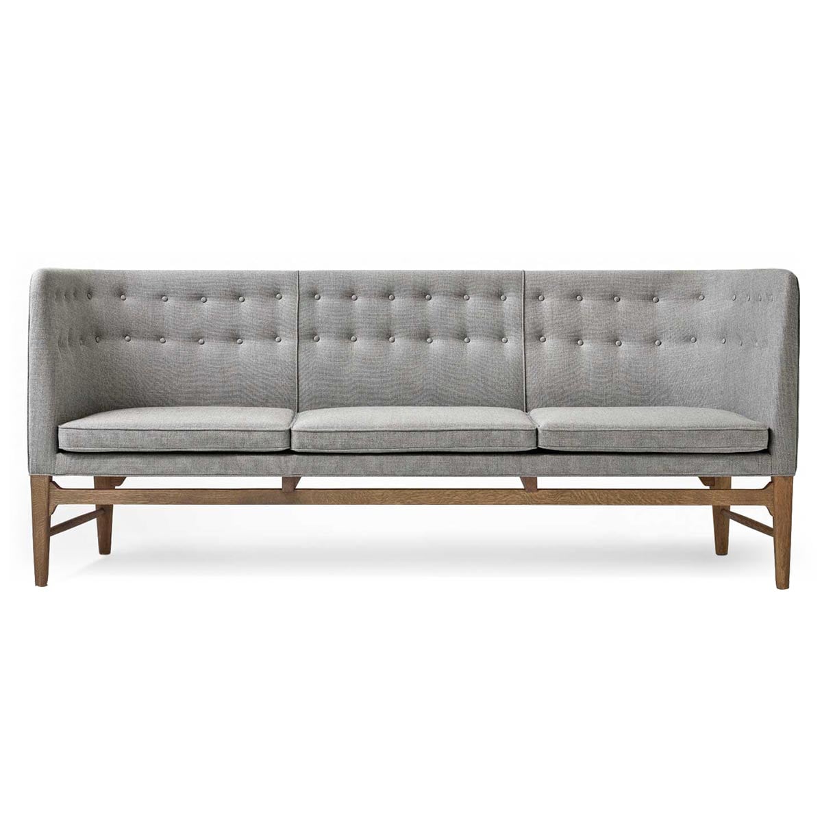 Mayor Sofa AJ5 | Hallingdal 130 Light Grey Fabric