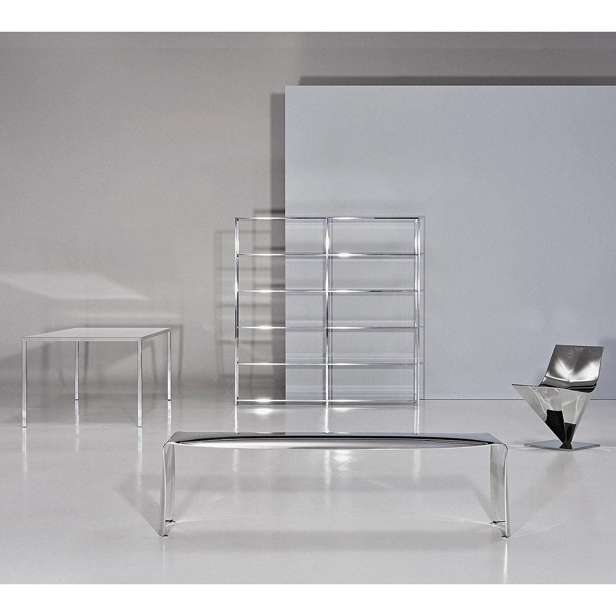 30th Anniversary Tense Table | Hand Polished Aluminium