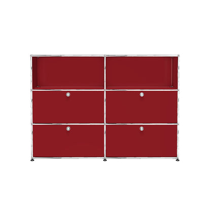 USM Medium Sideboard | Ruby Red Lacquer Panels