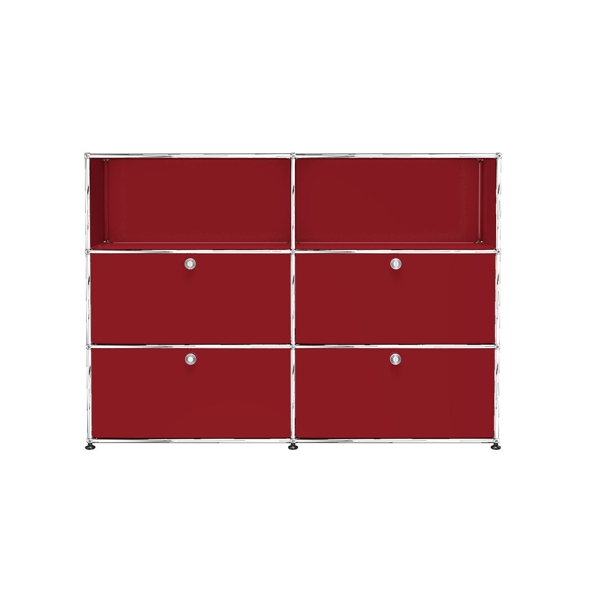 USM Medium Sideboard | Ruby Red Lacquer Panels
