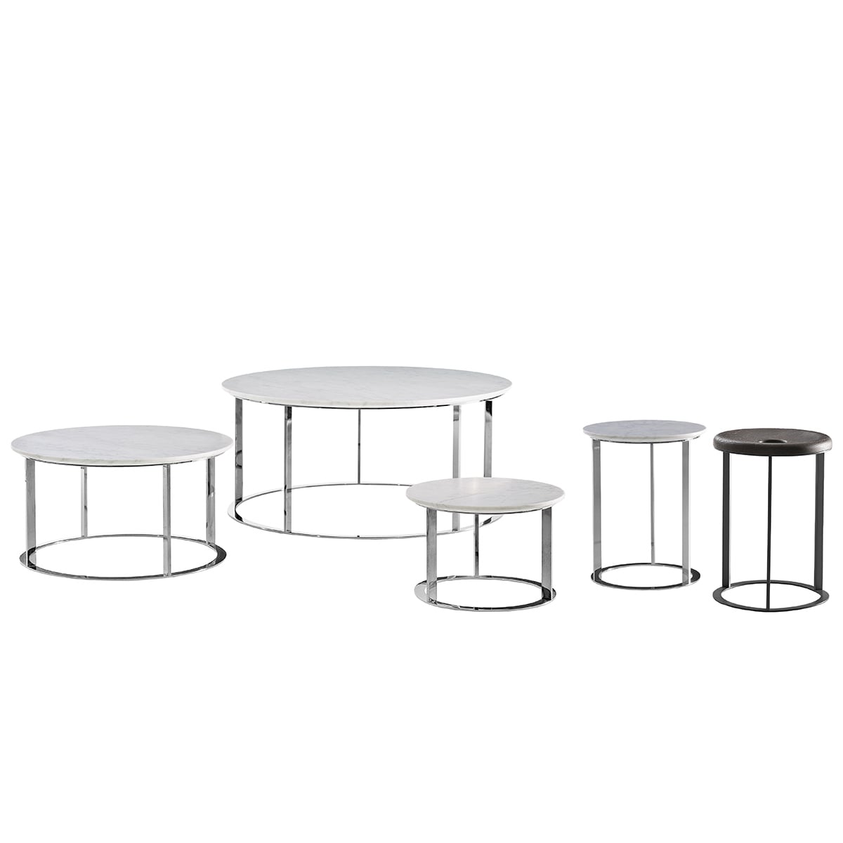Mera Coffee Table Medium | Bianco Carrara Marble Top