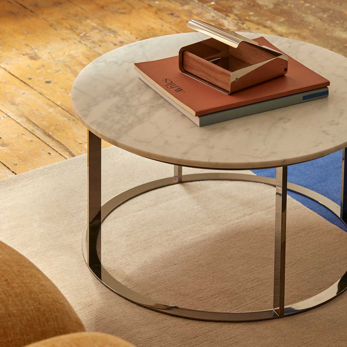 Mera Coffee Table Medium | Bianco Carrara Marble Top