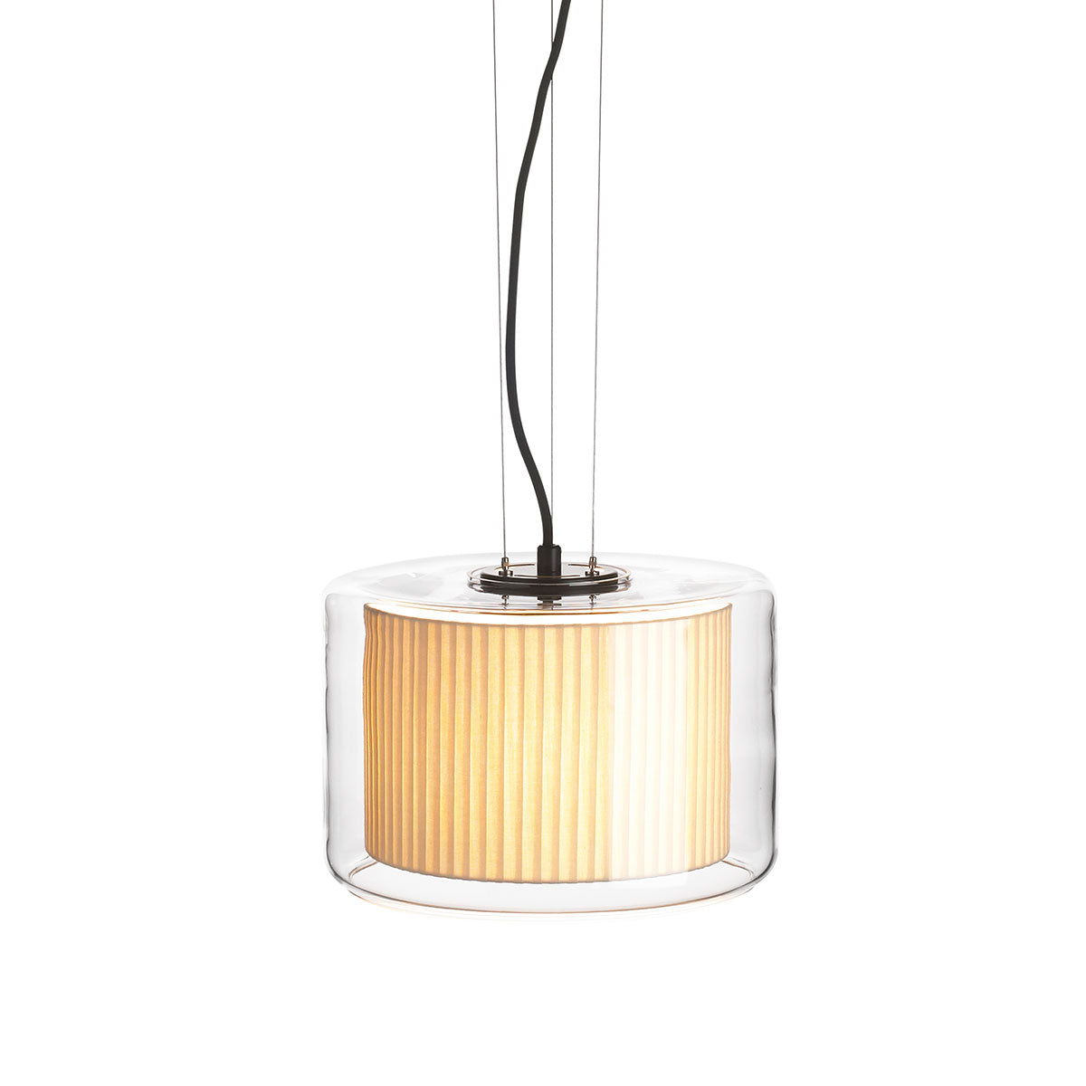 Mercer Medium Pendant Light | Natural Cotton Ribbons