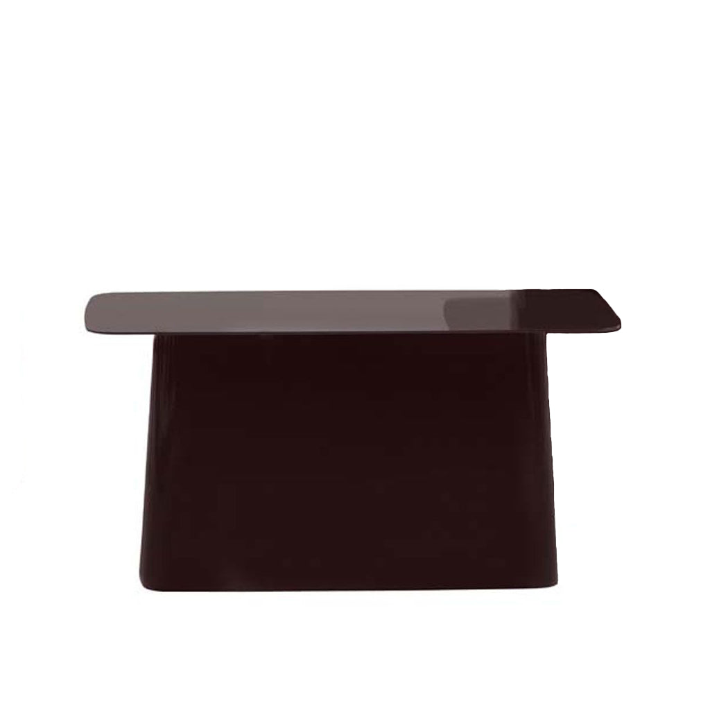 Metal Side Table Large | Chocolate High-Gloss