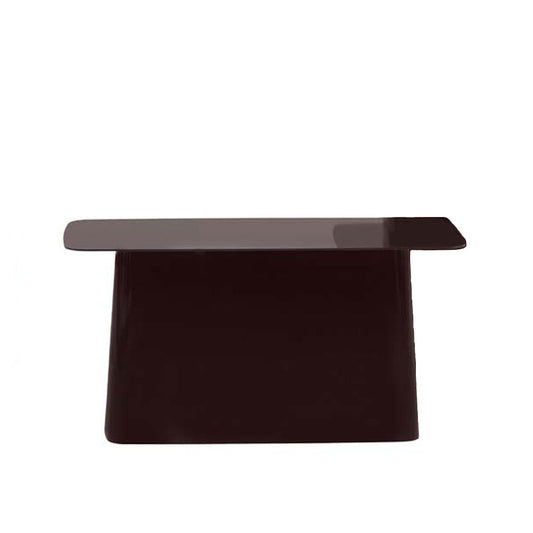 Metal Side Table Large | Chocolate High-Gloss