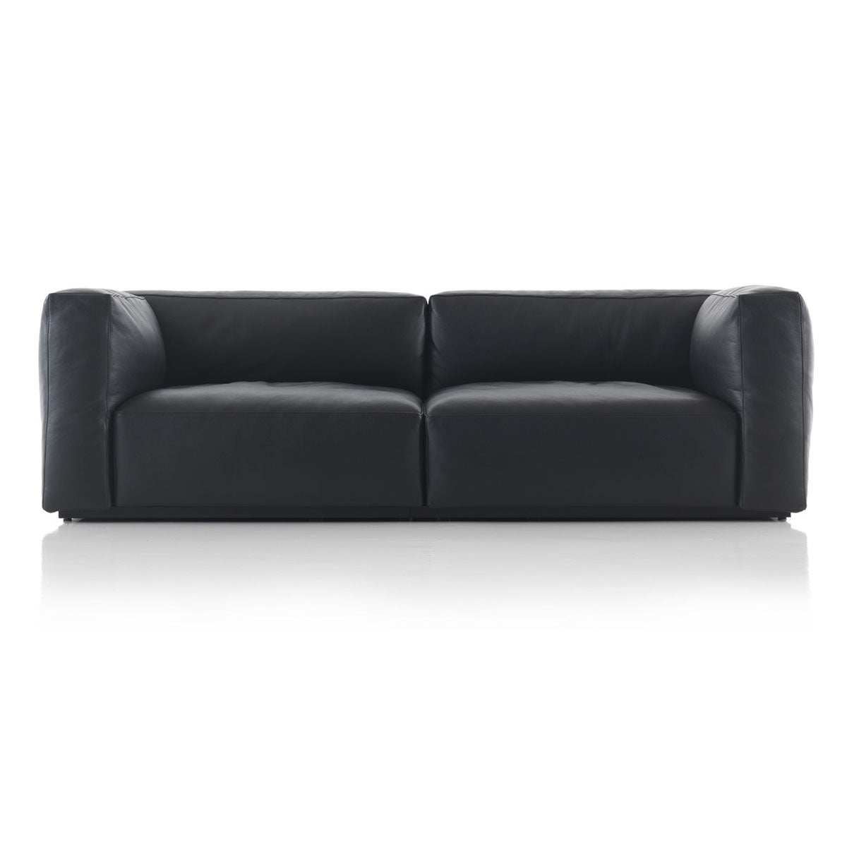 Mex Cube Sofa 220cm | Graphite Leather Scozia 13X606