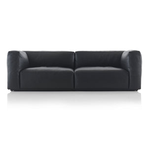 Mex Cube Sofa 220cm | Graphite Leather Scozia 13X606