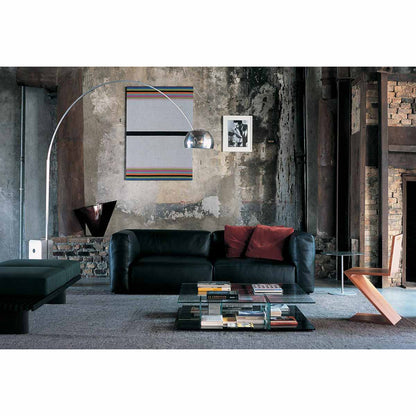 Mex Cube Sofa 220cm | Graphite Leather Scozia 13X606