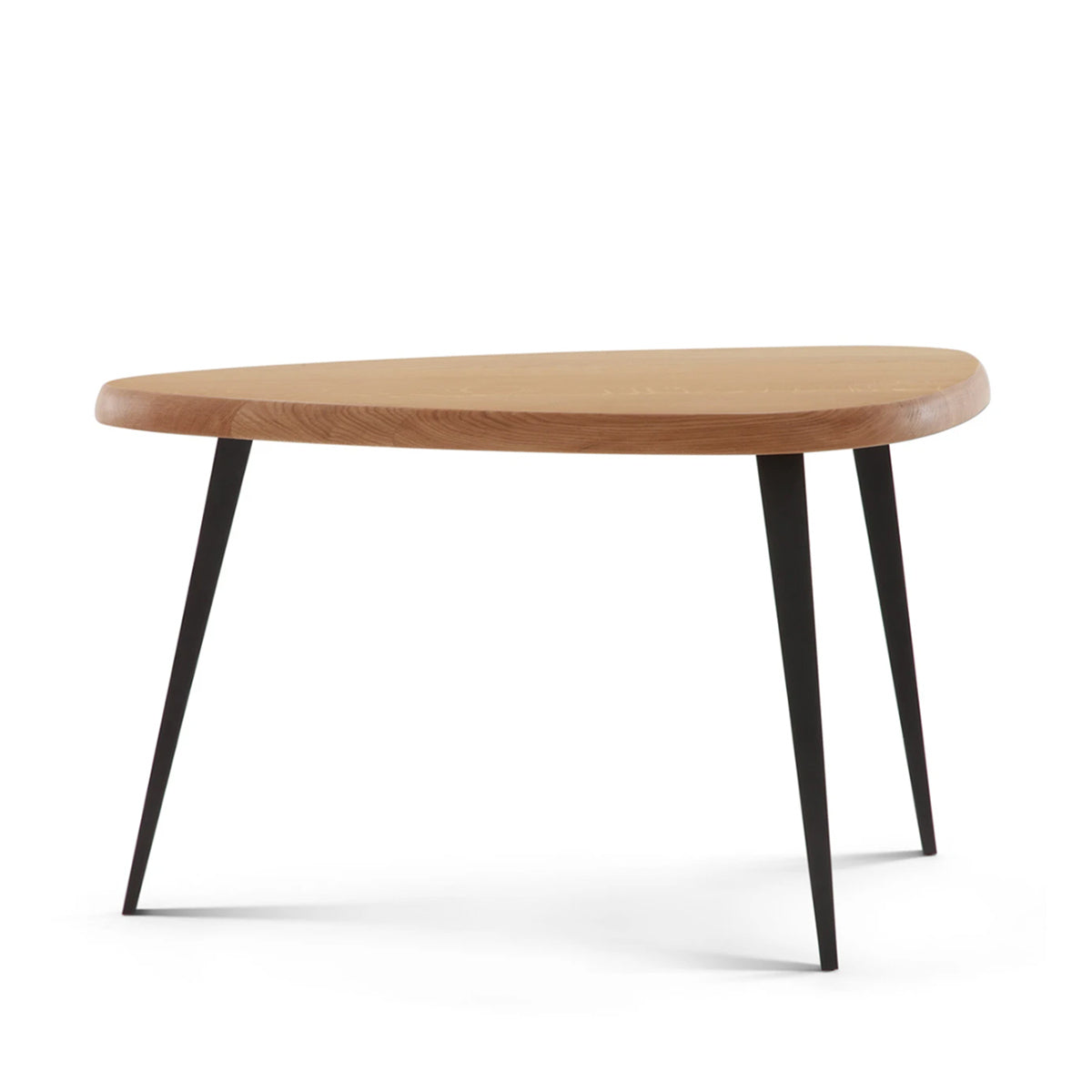 Mexique Table | Natural Oak Top with Matt Black Legs