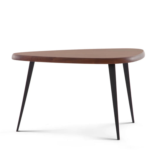 Mexique Table | American Walnut Top with Matt Black Legs