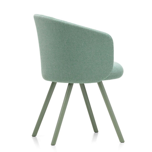 Mikado Arm Chair | Dumet 27 Pale Blue Emerald Upholstery