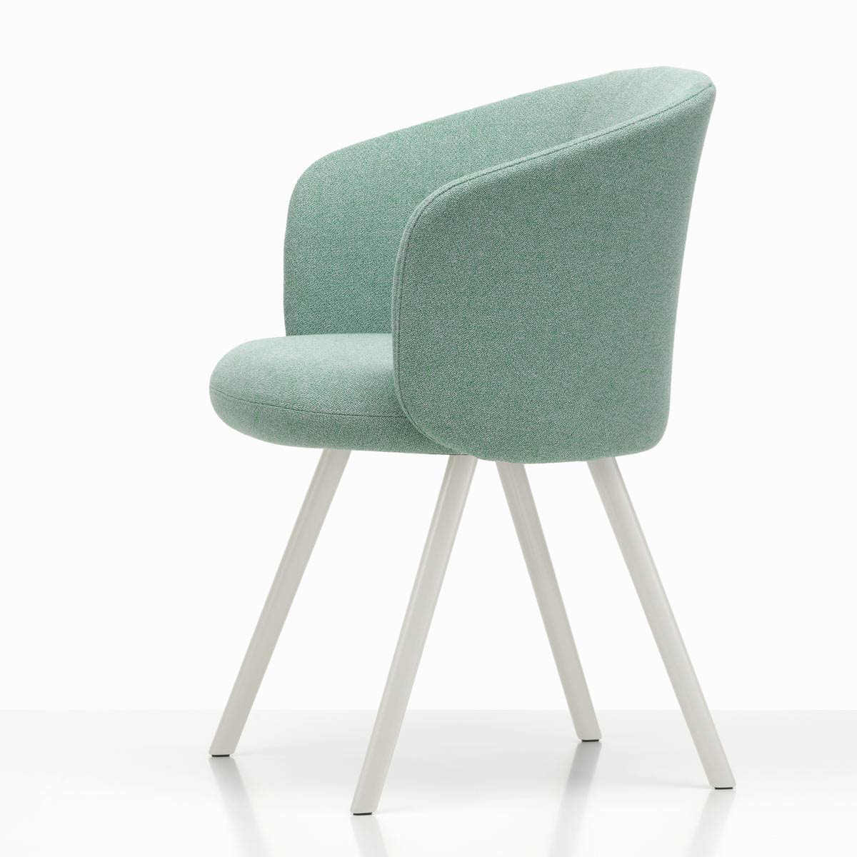 Mikado Arm Chair | Dumet 27 Pale Blue Emerald Upholstery