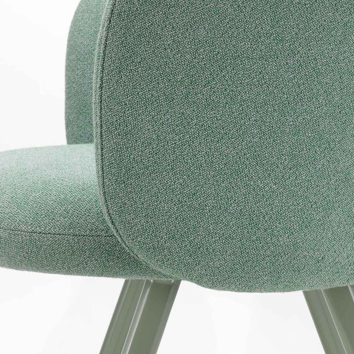 Mikado Arm Chair | Dumet 27 Pale Blue Emerald Upholstery