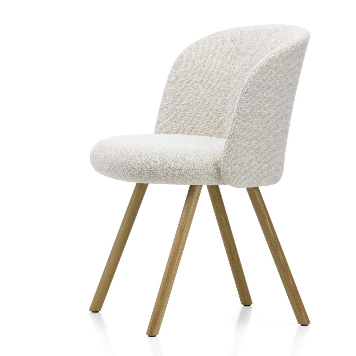Mikado Side Chair | Nubia 01 Ivory and Pearl Fabric Upholstery