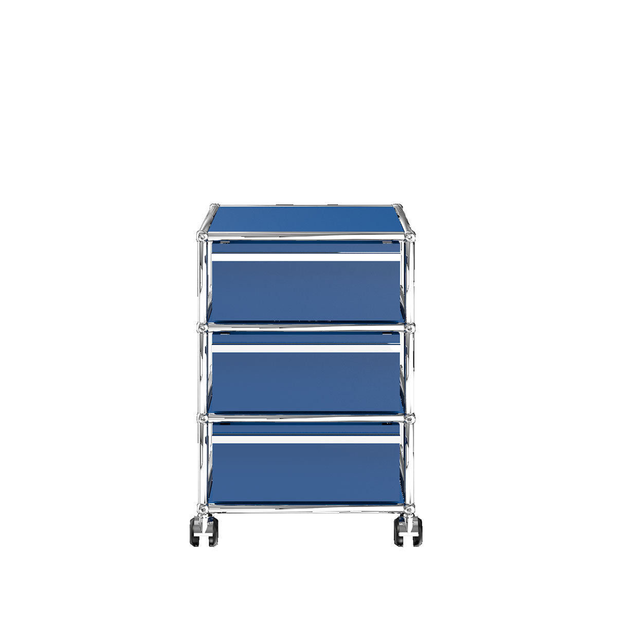 USM Mobile Pedestal | Gentian Blue Lacquer Panels