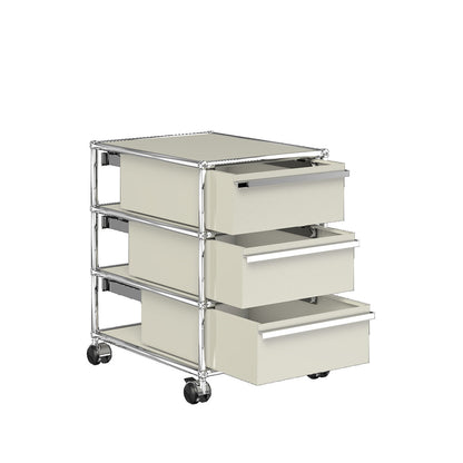 USM Mobile Pedestal | Light Grey Lacquer Panels