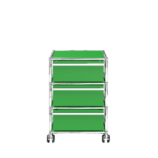 USM Mobile Pedestal | Green Lacquer Panels