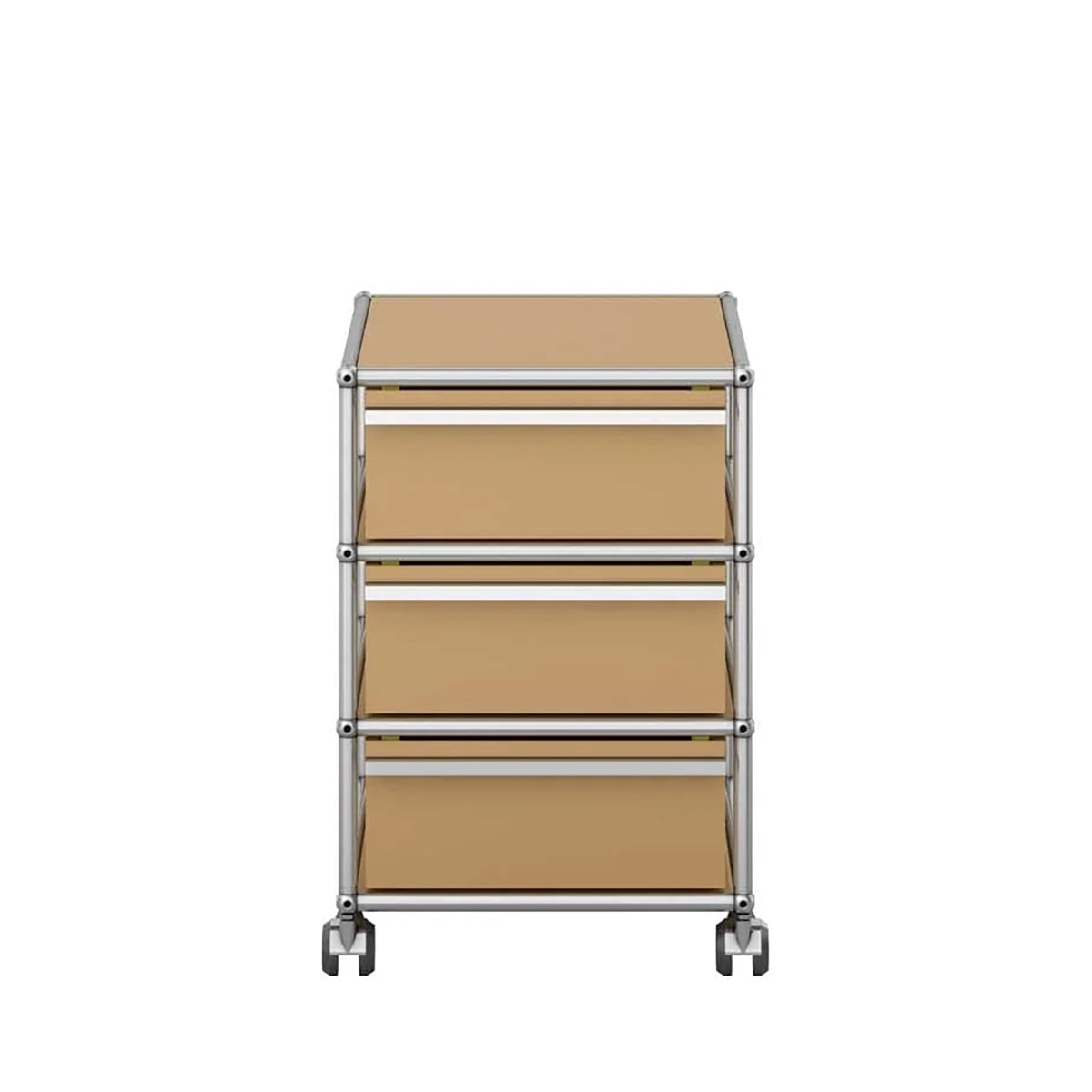 USM Mobile Pedestal | Beige Lacquer Panels