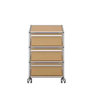 USM Mobile Pedestal | Beige Lacquer Panels