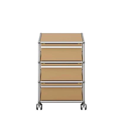 USM Mobile Pedestal | Beige Lacquer Panels