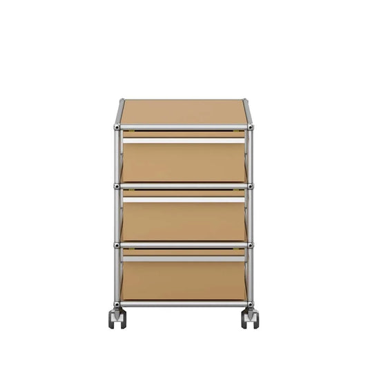 USM Mobile Pedestal | Beige Lacquer Panels