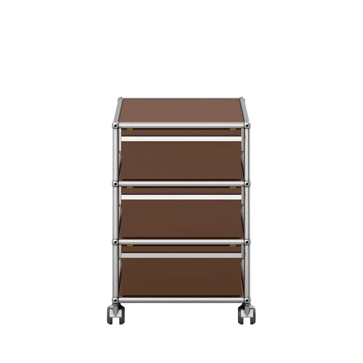USM Mobile Pedestal | Brown Lacquer Panels