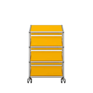USM Mobile Pedestal | Golden Yellow Lacquer Panels