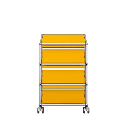 USM Mobile Pedestal | Golden Yellow Lacquer Panels