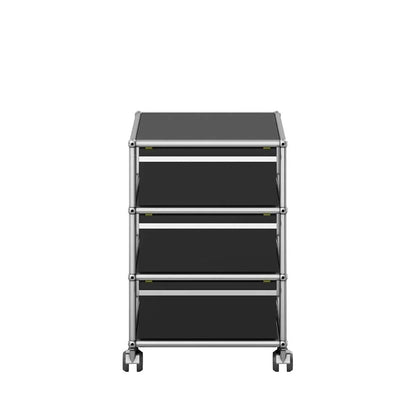 USM Mobile Pedestal | Graphite Black Lacquer Panels