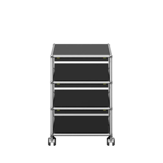 USM Mobile Pedestal | Graphite Black Lacquer Panels