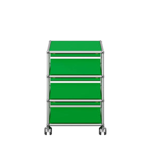 USM Mobile Pedestal | Green Lacquer Panels