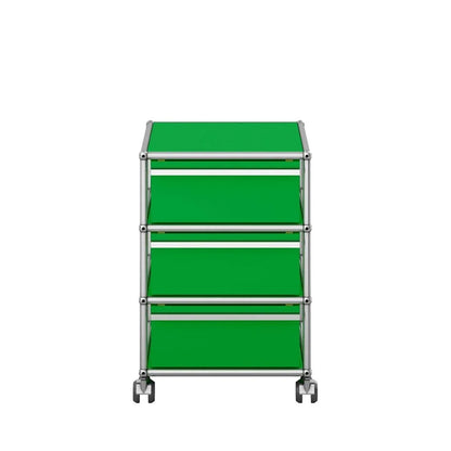 USM Mobile Pedestal | Green Lacquer Panels