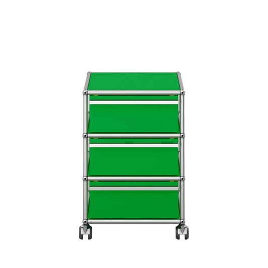 USM Mobile Pedestal | Green Lacquer Panels