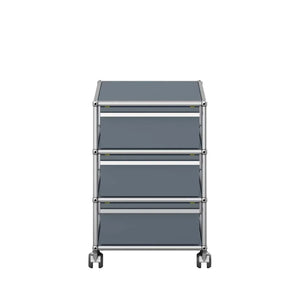 USM Mobile Pedestal | Medium Grey Lacquer Panels