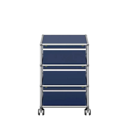 USM Mobile Pedestal | Steel Blue Lacquer Panels