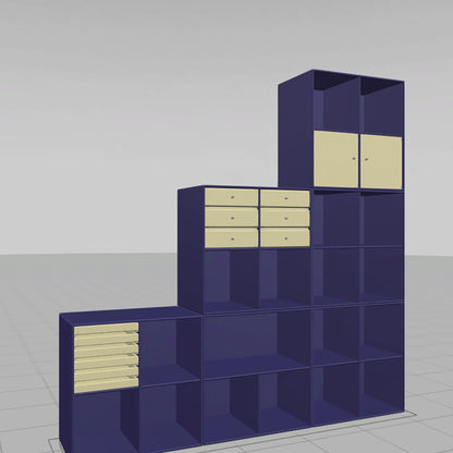 Montana 6 Units on Plinths | Monarch Blue Units on Plinths