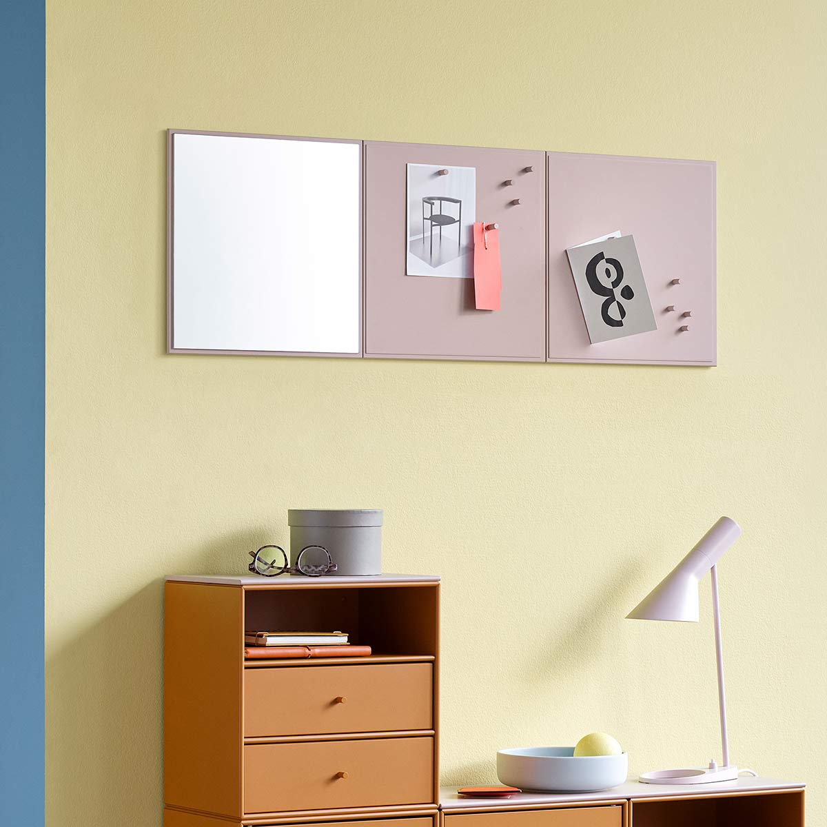 Montana Mini Square Mirror | Ruby Lacquer