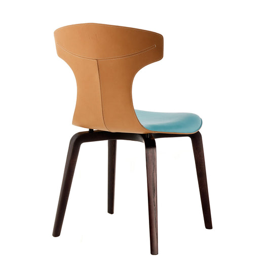 Montera Side Chair | Polynesia and Camel Leather