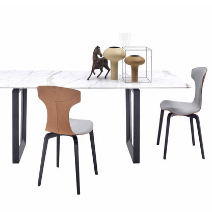 Montera Side Chair | Polynesia and Camel Leather
