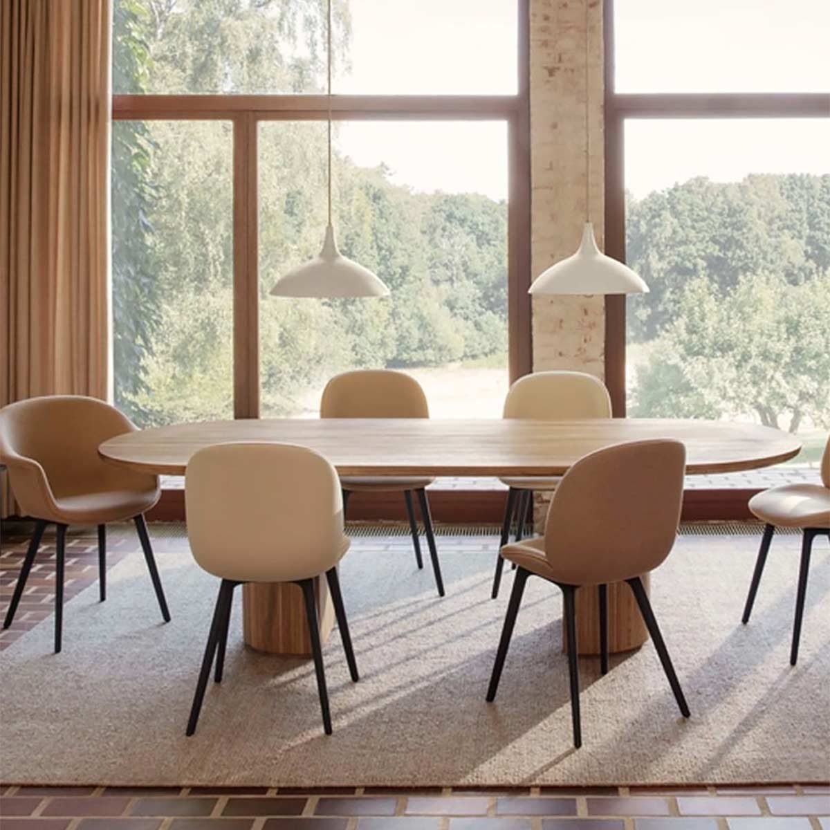 Moon Elliptical Dining Table | Oiled Oak