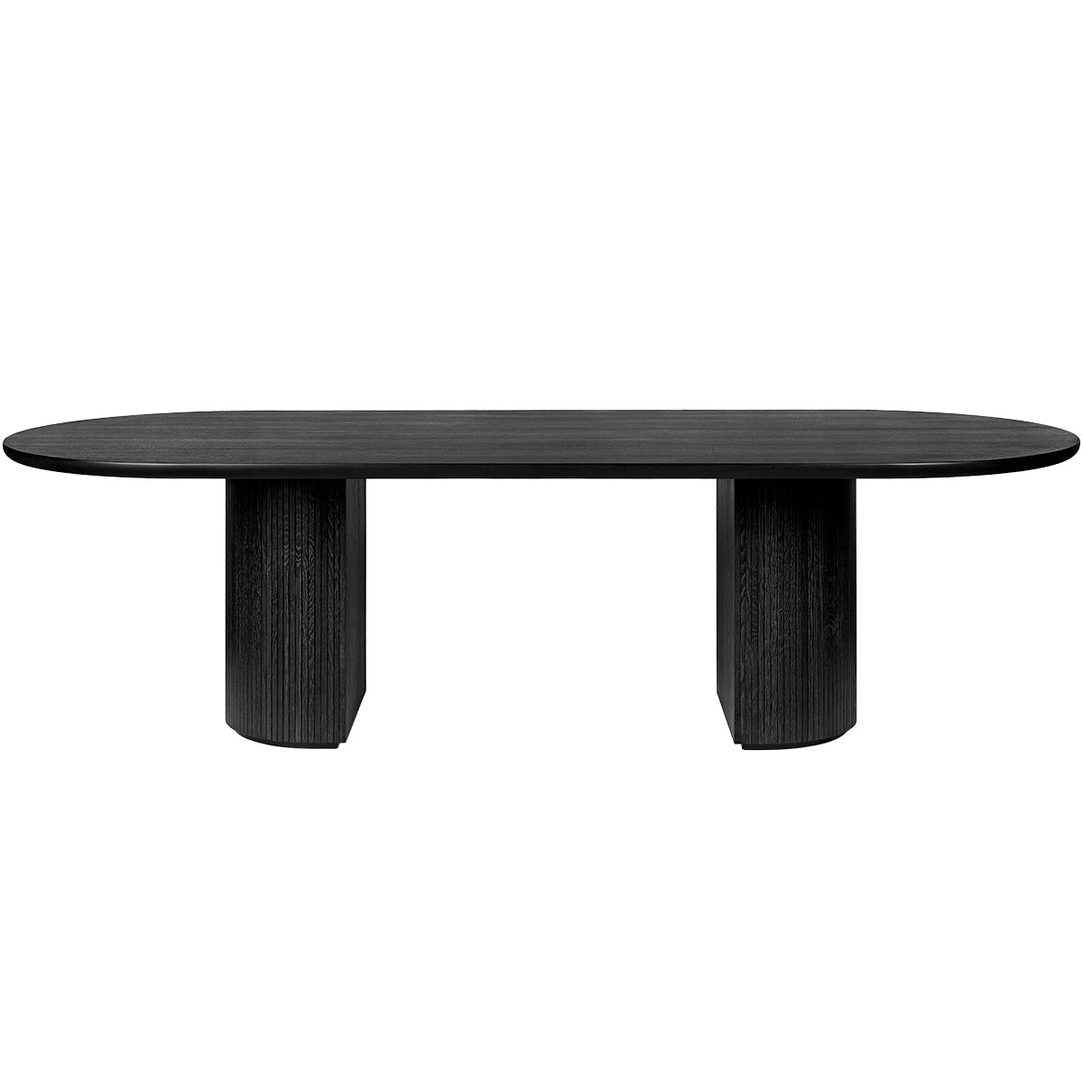 Moon Elliptical Dining Table | Black Stained Oak