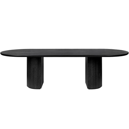 Moon Elliptical Dining Table | Black Stained Oak