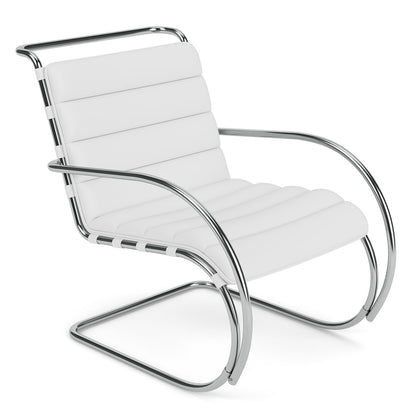 MR Armchair Bauhaus Edition | Black Bellagio BEL01 Leather