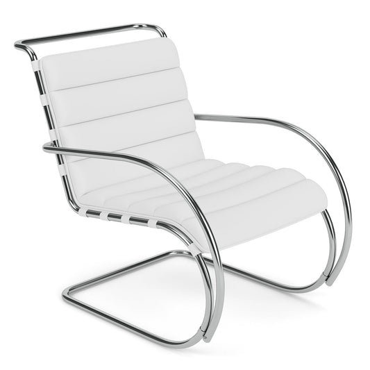 MR Armchair Bauhaus Edition | Black Bellagio BEL01 Leather