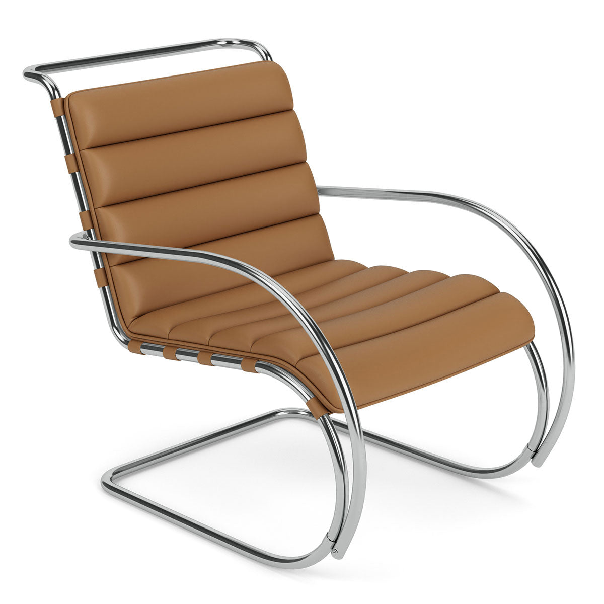 MR Armchair Bauhaus Edition | Cognac Bellagio BEL04 Leather